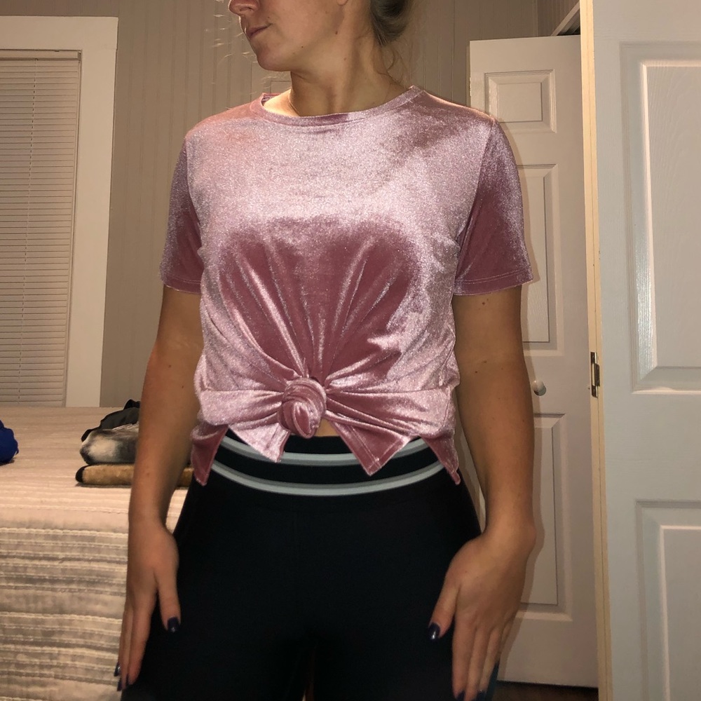 Velvet Pink Old Navy Top T-shirt Small NWOT